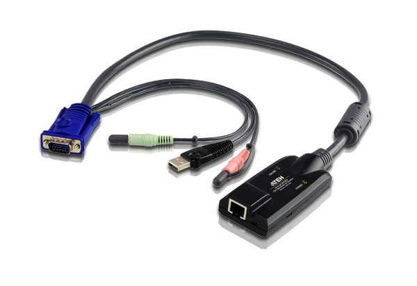 [4710423775855] 4710423775855 Aten KVM Cable Adapter with RJ45 to VGA, USB  Audio to suit KNxxxxV, KM0932 series