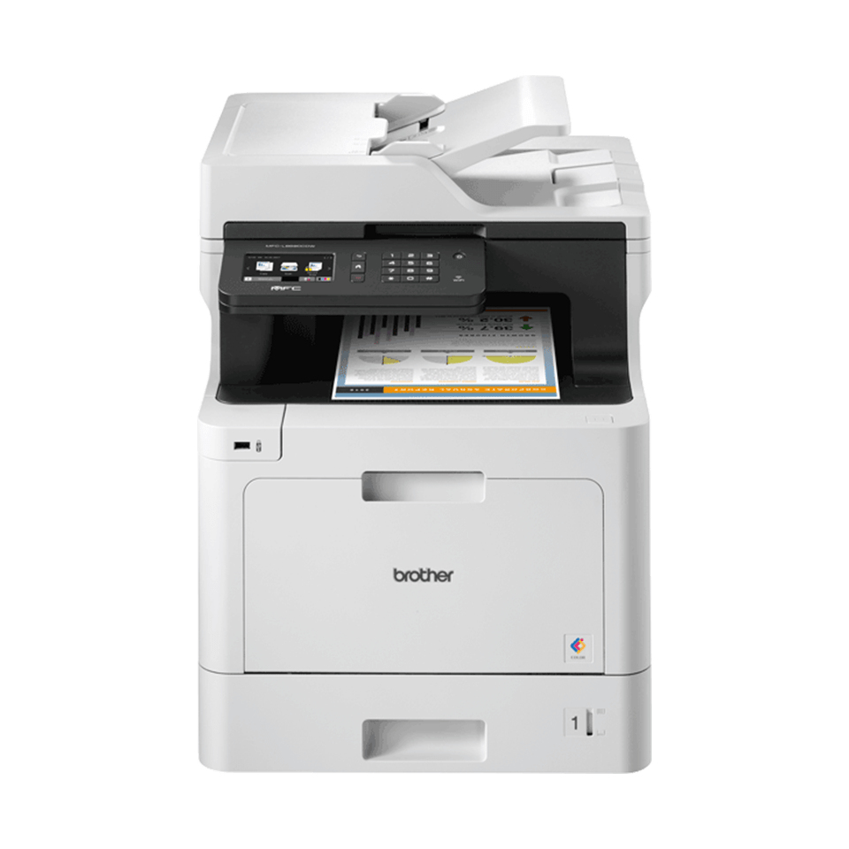 [4977766774604] 4977766774604 Brother MFC-L8690CDW Print Speed up to 31ppm(MonoColour) 2-sided (Duplex) Print USB  Wired  Wireless Network Interface 9.3cm Touch Screen UI