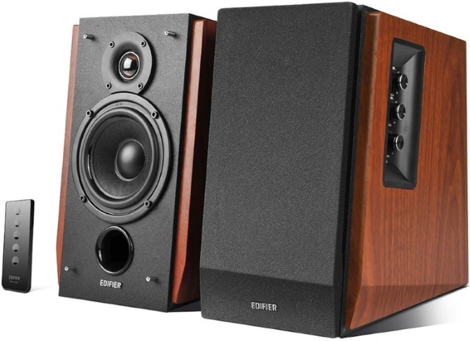 [6923520265862] 6923520265862 Edifier R1700BT Bluetooth Lifestyle Bookshelf Studio Speakers Brown - BT/Dual 3.5mm AUX/Limited Distortion DSP/DRC/Classic Wood Finish