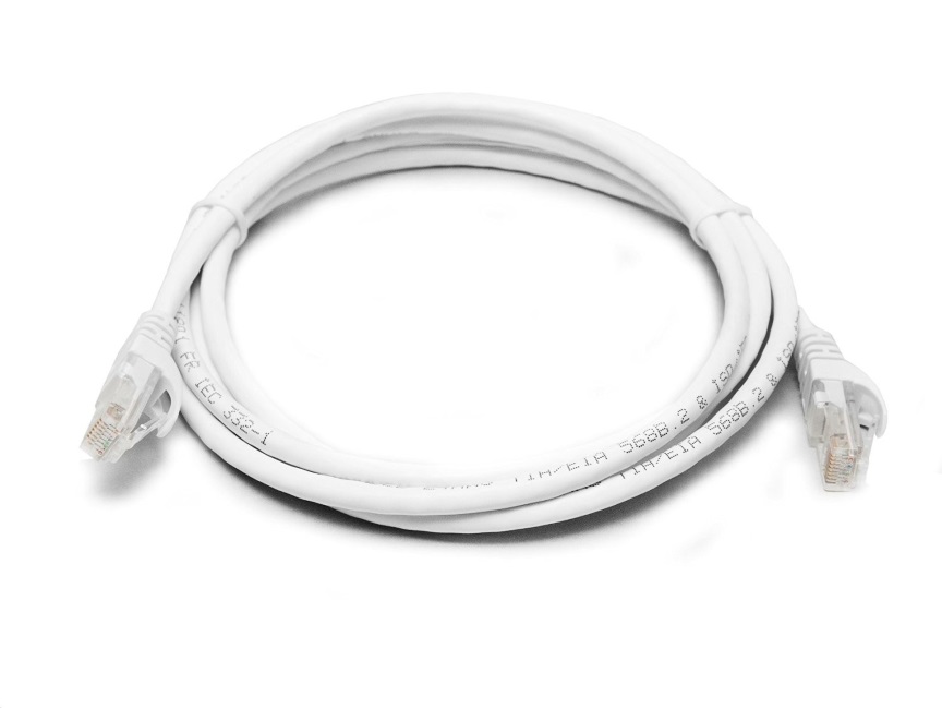 [9341756015674] 9341756015674 8Ware CAT6A Cable 0.5m (50cm) - White Color RJ45 Ethernet Network LAN UTP Patch Cord Snagless