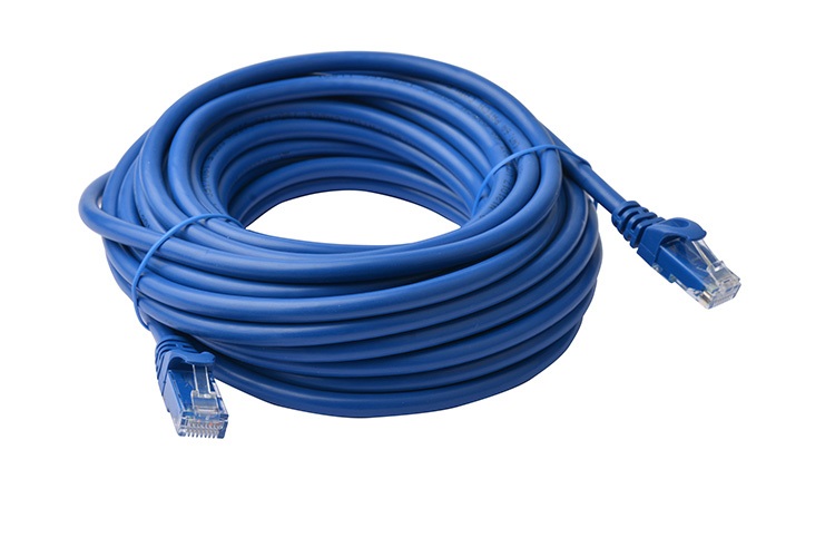 [9341756016688] 9341756016688 8Ware CAT6A Cable 15m - Blue Color RJ45 Ethernet Network LAN UTP Patch Cord Snagless