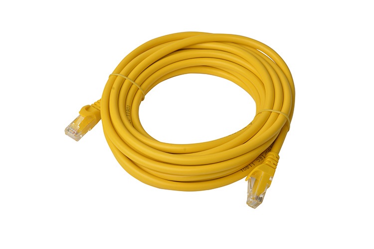 [9341756013205] 9341756013205 8Ware CAT6A Cable 5m - Yellow Color RJ45 Ethernet Network LAN UTP Patch Cord Snagless