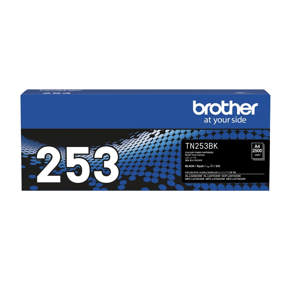 [4977766791007] 4977766791007 Brother TN-253BK Black Toner Cartridge to Suit -  HL-3230CDW/3270CDW/DCP-L3015CDW/MFC-L3745CDW/L3750CDW/L3770CDW (2,500 Pages)