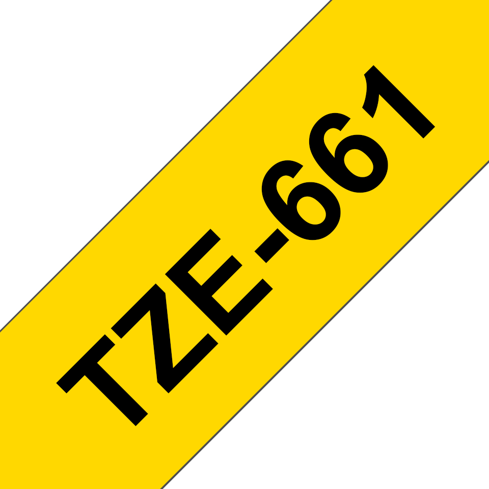 [4977766682374] 4977766682374 Brother 36mm Black on Yellow TZE Tape