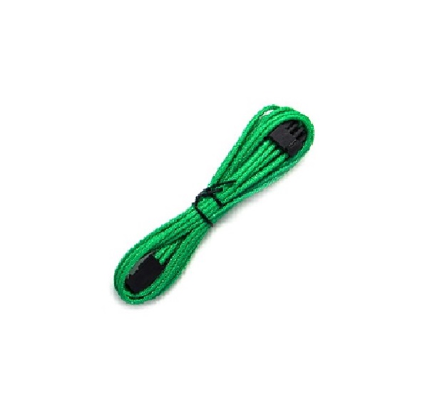 [CBSM-62PC-45] CBSM-62PC-45 Sleeved 45cm PCI-E 6+2pin Cable Green