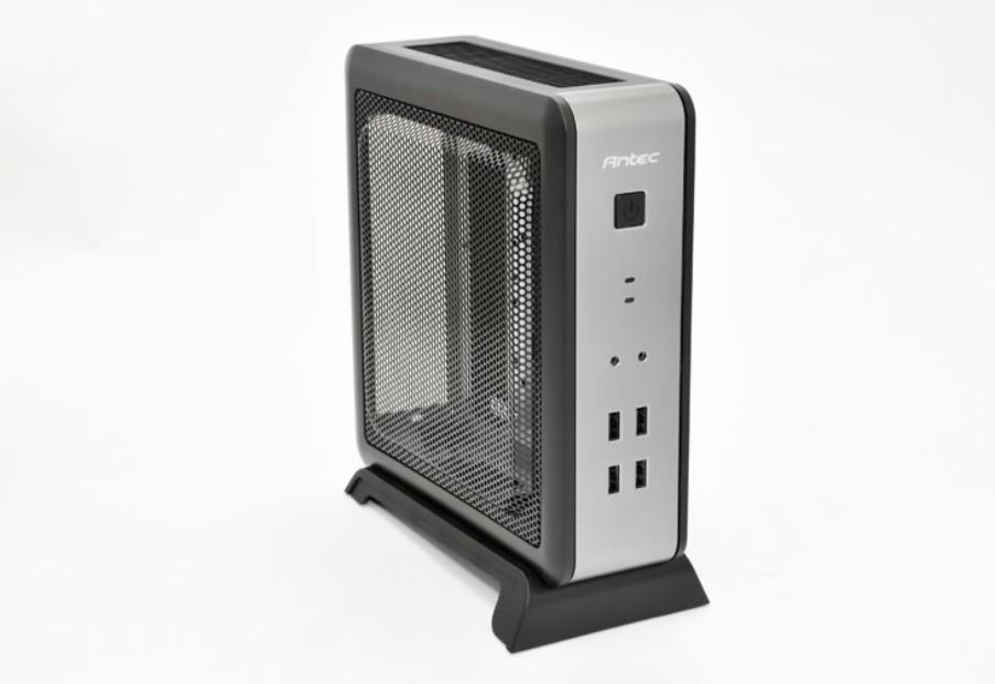 [761345101042] 761345101042 Antec ISK110-VESA ITX MB, Slim Form Factor case with External 90w PSU. 2 x USB 3.0 and 2 x USB 2.0. HD Audio. VESA Bracket 100x 100. Case Nuc (LS)