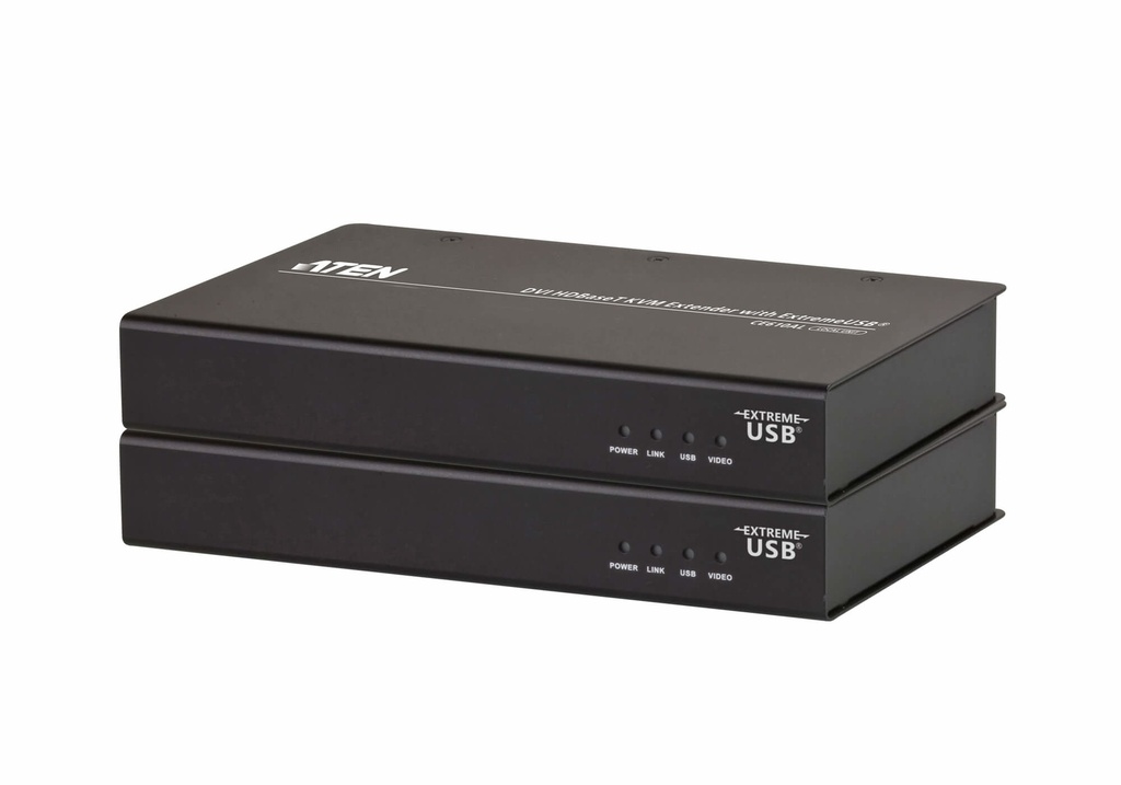 [4719264645129] 4719264645129 Aten USB Single Link DVI KVM Console Extender with 3x ExtreamUSB 2.0 Ports - 1920x1200 or 100m Max