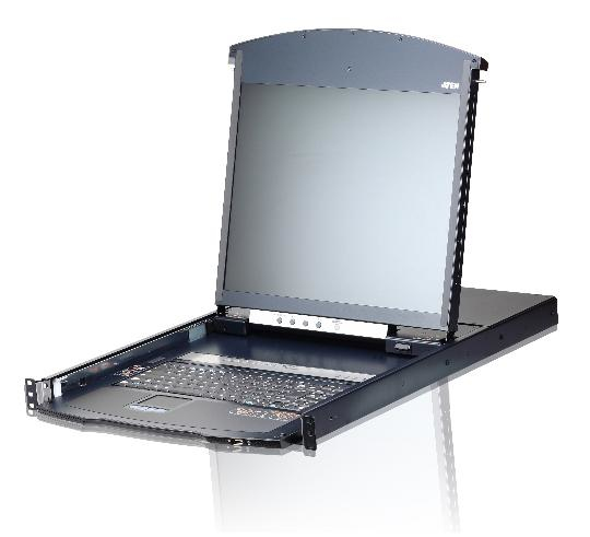 [672792403859] 672792403859 Aten 8 Port Dual Rail CAT5 19" LCD KVM over IP Switch,