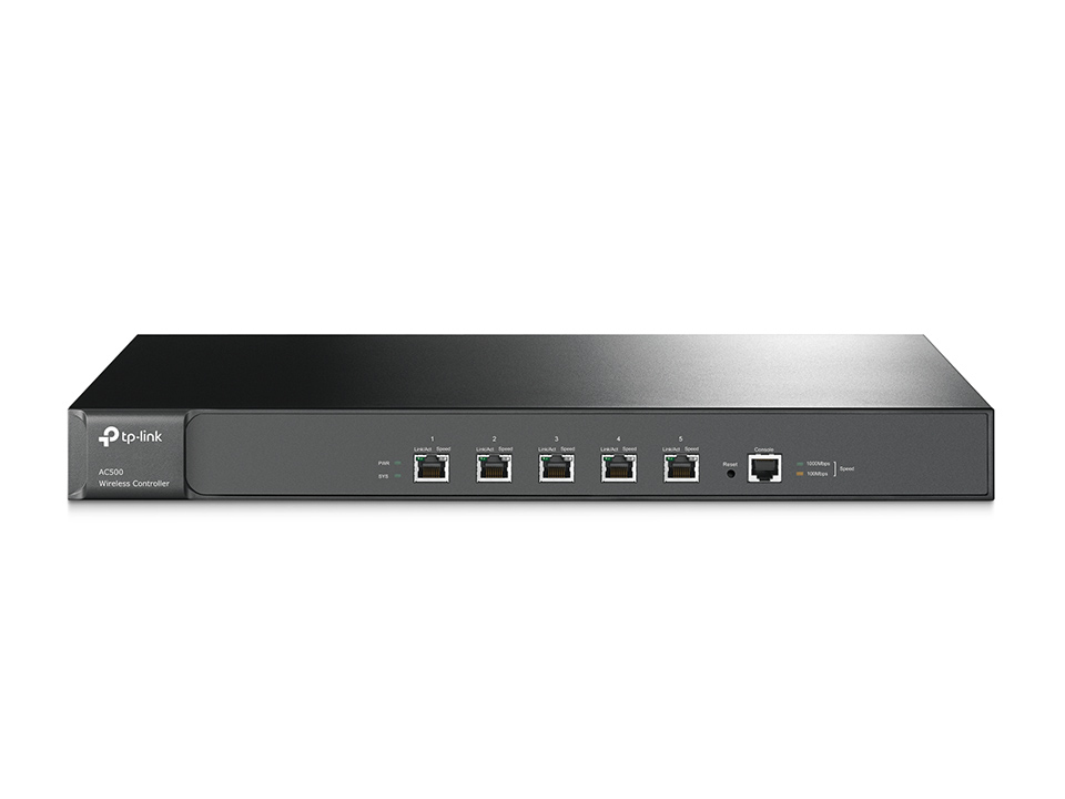 [6935364099480] 6935364099480 TP-Link AC500 Wireless Controller, 5* Gigabit, Up To 500 APs, 32 SSIDs, MAC Authentication, Dual-Link Back Up, Rackmount (LS)