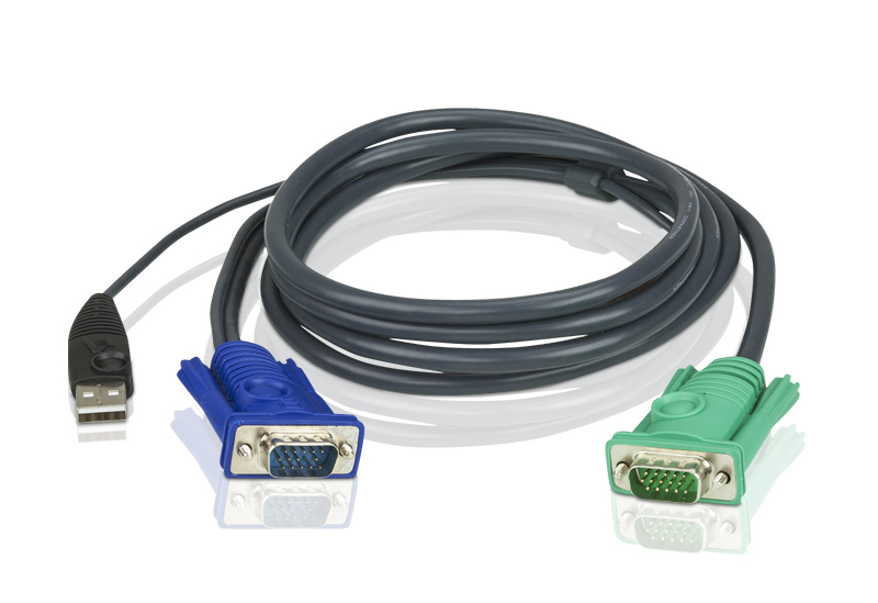 [4710423772540] Aten KVM Cable 1.2m with VGA  USB to 3in1 SPHD to suit CS8xU, CS174x, CS13xx, CS17xxA, CS17xxi CL5xxx, CL58xx