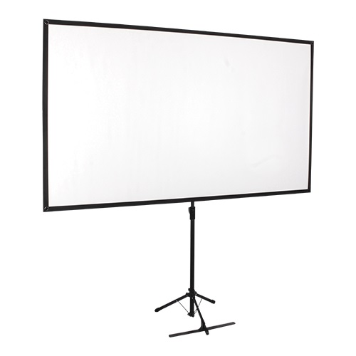 [9341756012659] Brateck Economy 80" Tripod Projector Screen Black 16:9 ,Screen1.76m(W)x1.00m(H). (LS)
