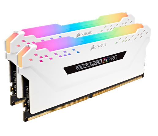 [843591078719] 843591078719 Corsair Vengeance RGB PRO 16GB (2x8GB) DDR4 3200MHz C16 Desktop Gaming Memory White