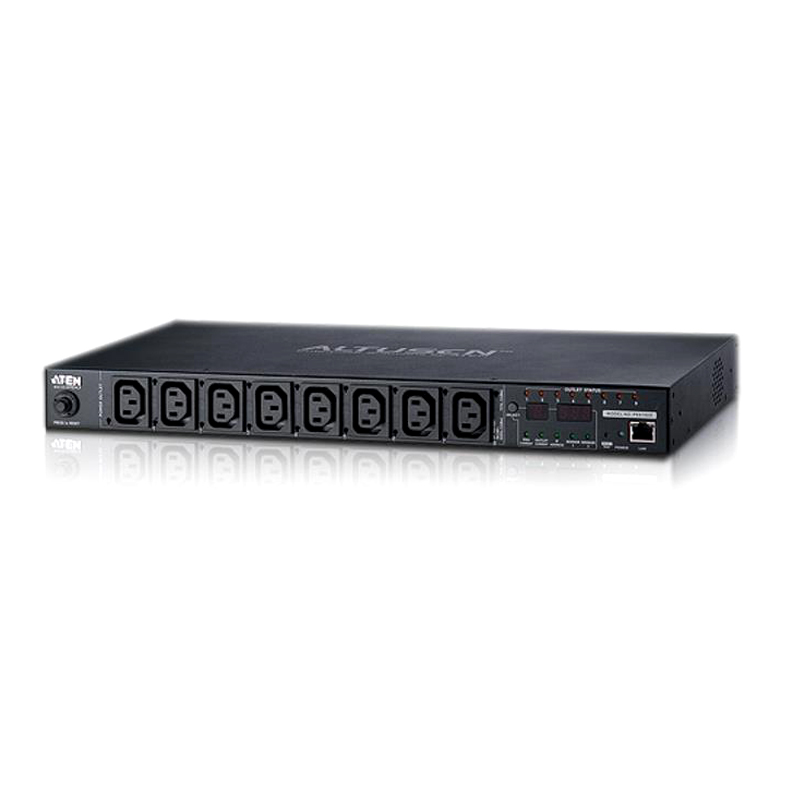 [4710423777712] Aten 8 Port 1U 16A Smart PDU with Outlet level metering and outlet control, 7xC13 + 1xC19 Outlets (PE8208G)