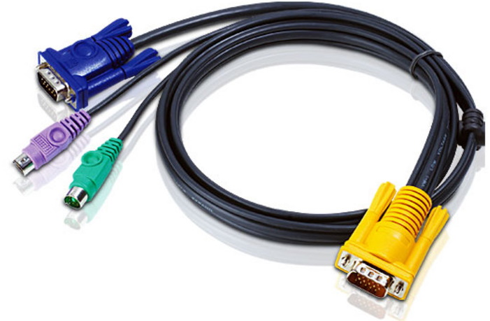 [4710423771345] Aten KVM Cable 1.2m with VGA  PS/2 to 3in1 SPHD to suit CS7xE, CS13xx, CS17xxA, CS17xxi, CL5xxx, CL10xx, KL91xx, KN91xx