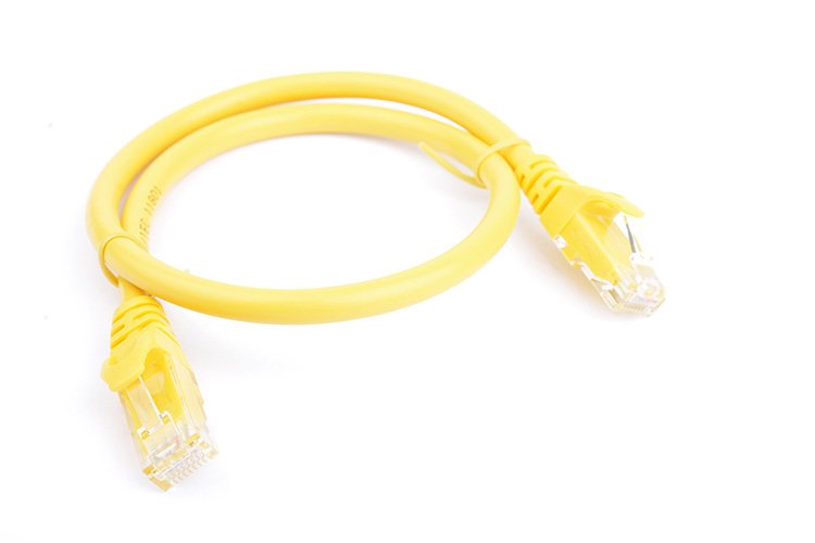[9341756012963] 9341756012963 8Ware CAT6A Cable 0.5m (50cm) - Yellow Color RJ45 Ethernet Network LAN UTP Patch Cord Snagless