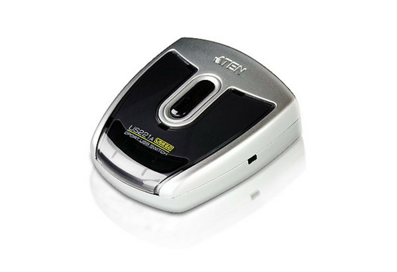 [4710423776296] 4710423776296 Aten Auto Peripheral Switch 2x1 USB 2.0, 2x PC, 1x USB 2.0 Ports, Auto Port Selector, Configurable Via Software, Hot Pluggable
