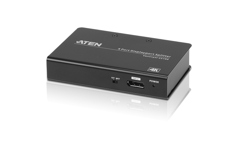 [4719264645259] Aten Video Splitter 4 Port DisplayPort 4K Splitter, 4096x2160 / 3840x2160@60Hz, Supports Extend Mode  Split Mode
