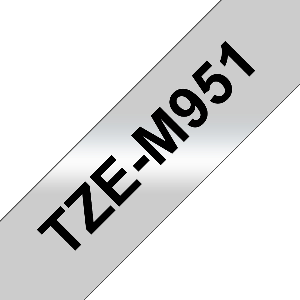 [4977766684026] 4977766684026 Brother 24mm Black on Silver MATT TZE Tape