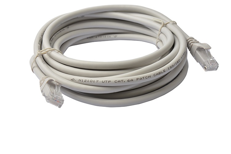 [9341756013236] 9341756013236 8Ware CAT6A Cable 5m - Grey Color RJ45 Ethernet Network LAN UTP Patch Cord Snagless