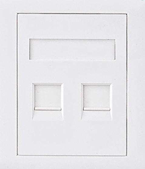 [9320100100617] 9320100100617 Astrotek CAT5e RJ45 Network Wall Face Plate 86x86mm 2 Port Socket Kit