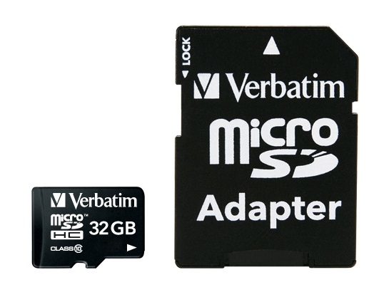 [23942440833] 23942440833 Verbatim 32GB MicroSD SDHC SDXC Class10 UHS-I Memory Card 45MB/s Read 10MB/s Write 300X Read Speed with standard SD adaptor