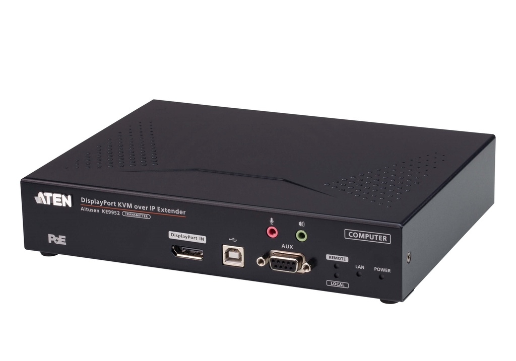 [4719264648762] 4719264648762 Aten 4K DP Single Display KVM over IP Transmitter with Power over Ethernet, power adapter not included