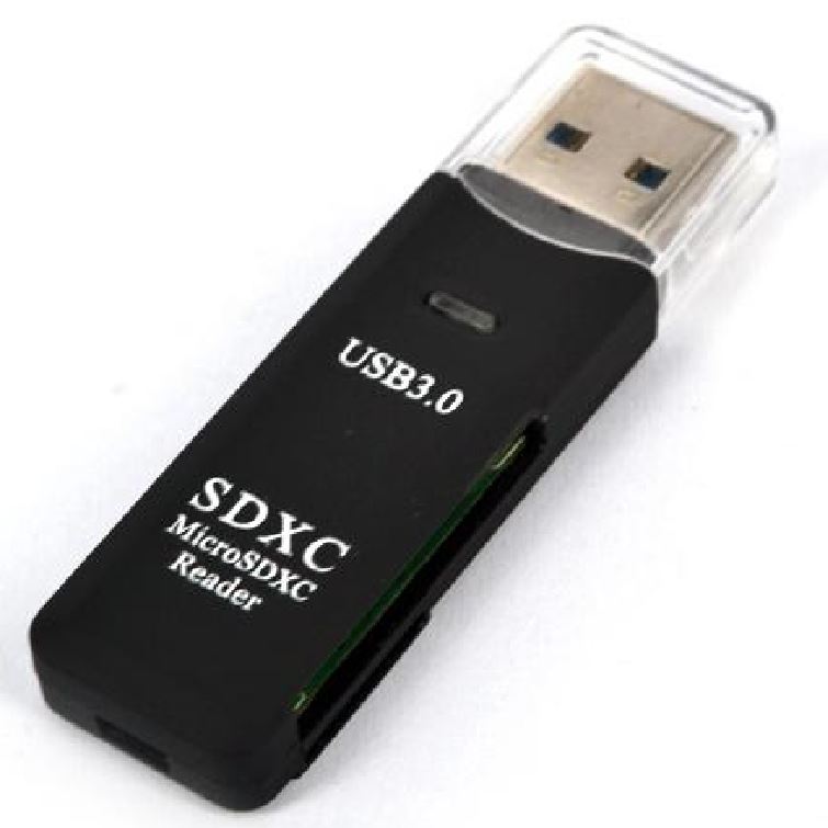 [9320301002420] Astrotek USB 3.0 Card Reader for SD and Micro SD Black Colour