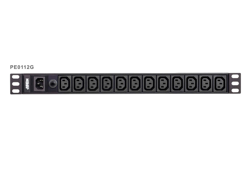 [4719264647178] Aten 12-Port 10A Power Distribution Unit - Basic PDU, 1U Rackmount Design 12x C13 AC Outputs, Overload protection (PE0112G)