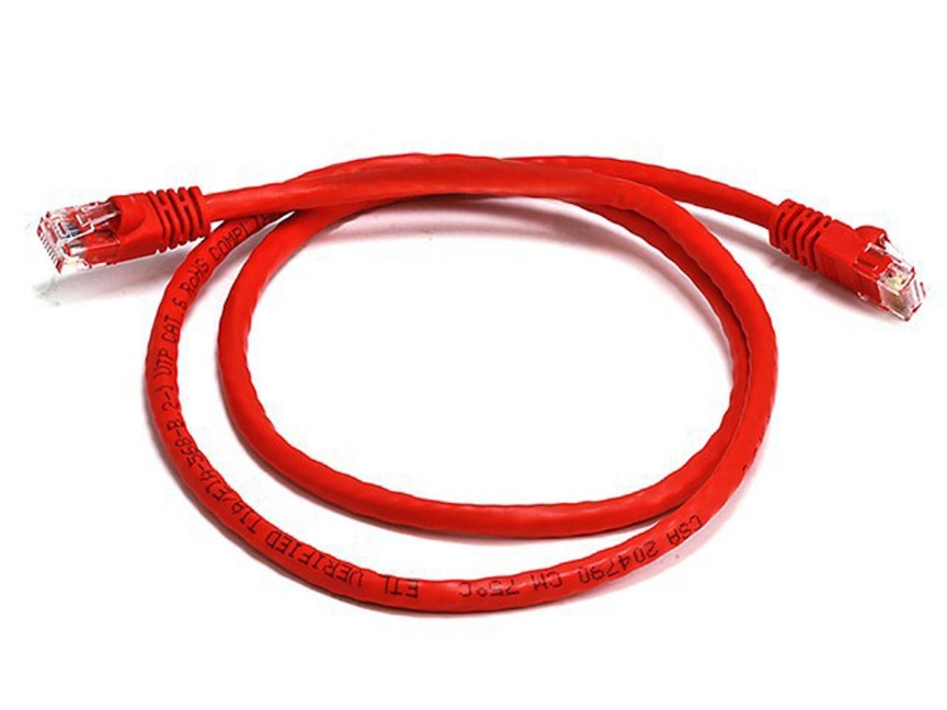 [9341756016237] 9341756016237 8Ware CAT6A Cable 0.25m (25cm) - Red Color RJ45 Ethernet Network LAN UTP Patch Cord Snagless