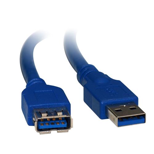 [9341756009017] 9341756009017 8Ware USB 3.0 Extension Cable 1m A to A Male to Female Blue
