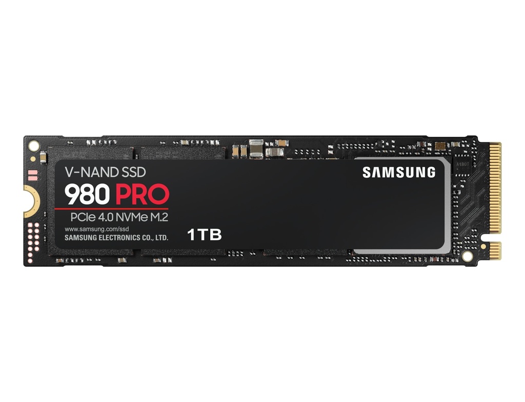 [8806090295546] 8806090295546 Samsung 980 Pro 1TB Gen4 NVMe SSD 7000MB/s 5000MB/s R/W 1000K/1000K IOPS 600TBW 1.5M Hrs MTBF for PS5 5yrs Wty