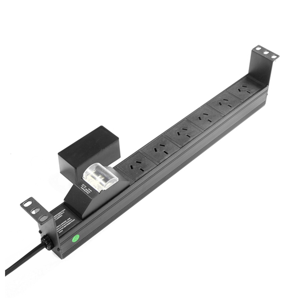 [3968876364992] 3968876364992 PowerShield Horizontal PDU with 10A Aus Input plug, 6 x ANZ 10Amp outlets, provides reliable power distribution for horizontal installations