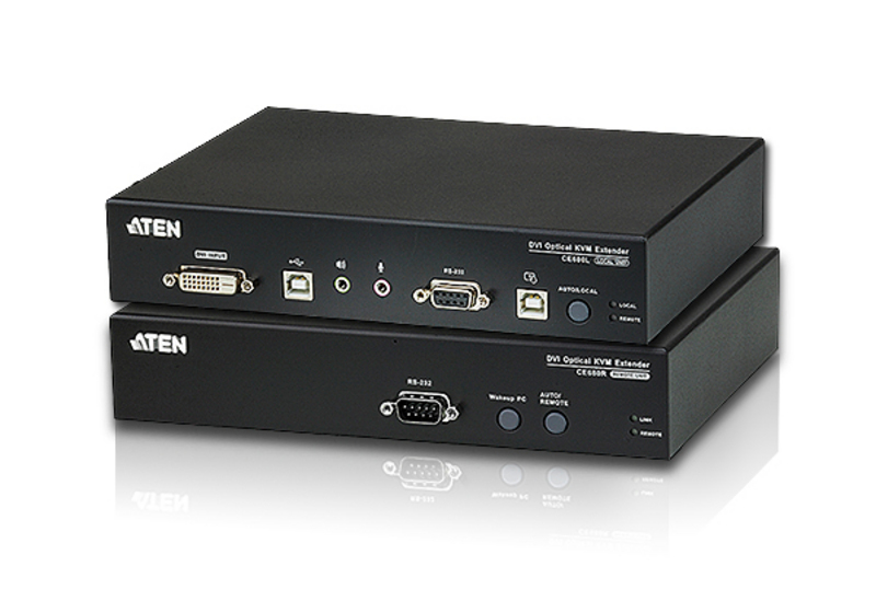 [4719264641145] 4719264641145 Aten USB DVI Optical KVM Extender, extends 1920 x 1200 @ 20km
