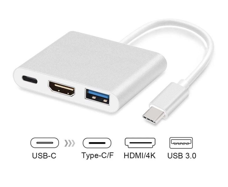 [9341756011997] 9341756011997 8Ware USB Type-C to HDMI Adapter Cable with Type-C Charging Port - Up to 60W