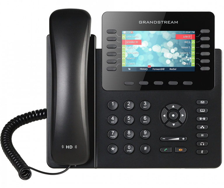 [6947273701972] Grandstream GXP2170 12 Line IP Phone, 6 SIP Accounts, 480x272 Colour Screen, HD Audio, Build In Bluetooth, Powerable Via POE