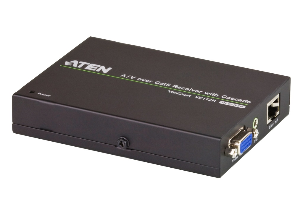 [4710423779891] 4710423779891 Aten A/V Over Cat 5 Receiver with Cascade for VS1204T/1208T. Cascade up to 10 level (LS)