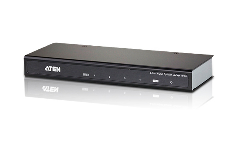 [4710423779938] 4710423779938 Aten Video Splitter 4 Port HDMI 4K Splitter, HDCP 1.4. Up to 4096 x 2160 / 3840 x 2160 @ 60Hz (4:4:4)