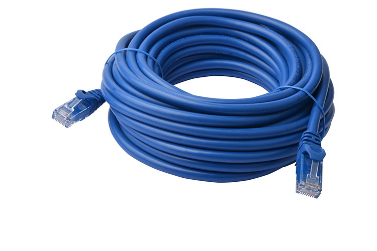 [9341756016183] 9341756016183 8Ware CAT6A Cable 50m - Blue Color RJ45 Ethernet Network LAN UTP Patch Cord Snagless