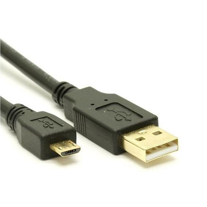 [9341756008843] 8Ware USB 2.0 Cable 2m A to Micro-USB B Male to Male Black