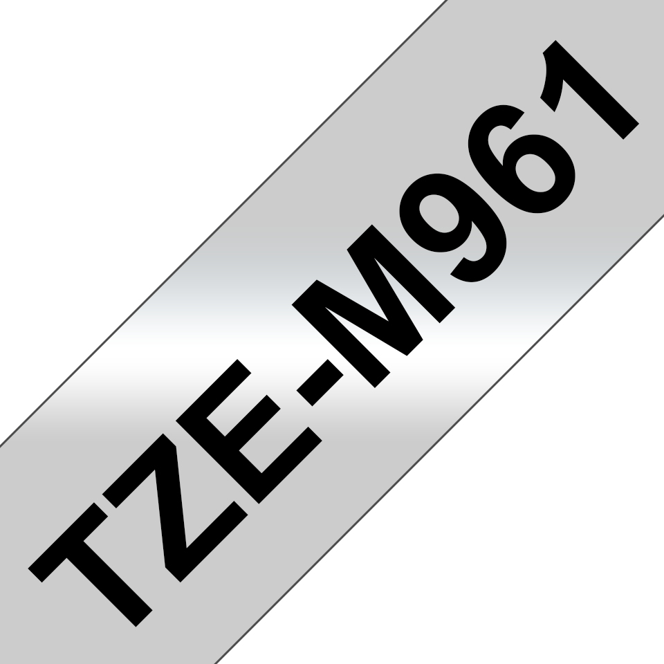 [4977766684057] 4977766684057 Brother 36mm Black on Silver MATT TZE Tape