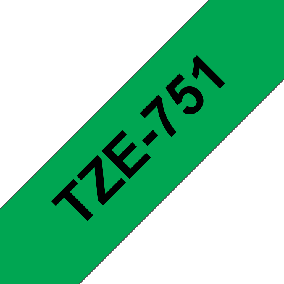 [4977766683128] 4977766683128 Brother 24mm Black on Green TZE Tape