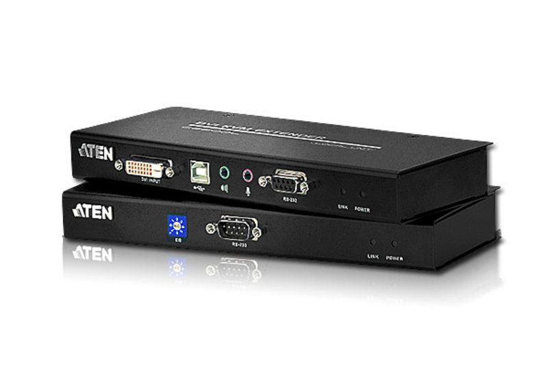 [4710423774087] 4710423774087 Aten USB Single Link DVI KVM Console Extender with Audio  RS232 - 1920x1200