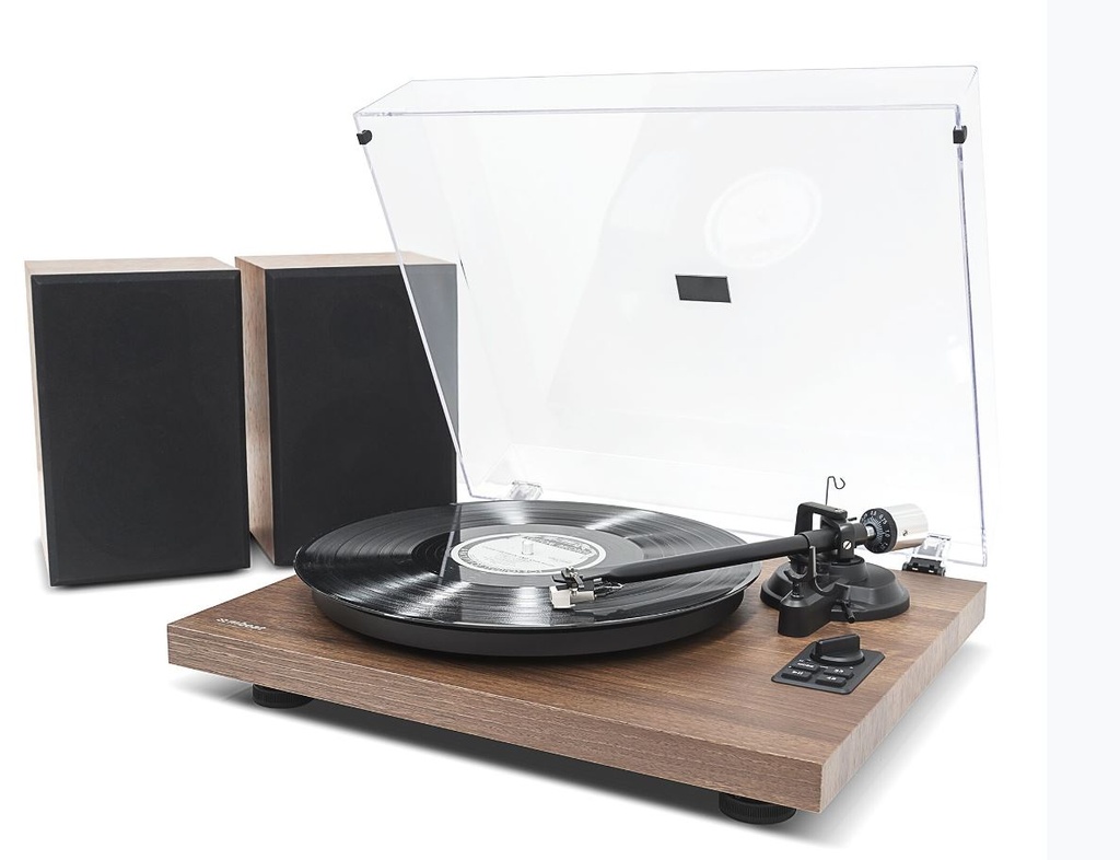 [9346396002619] 9346396002619 mbeat®HIFI Turntable with Speakers - Vinyl Turntable Record Player with 36W Bookshelf Speakers, 33/45 RPM, Bluetooth Streaming via Smart Devices