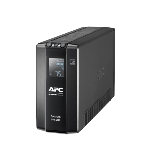 [731304346937] APC Back-UPS Pro 650VA/390W Line Interactive UPS, Tower, 230V/10A Input, 6x IEC C13 Outlets, Lead Acid Battery, LCD, AVR