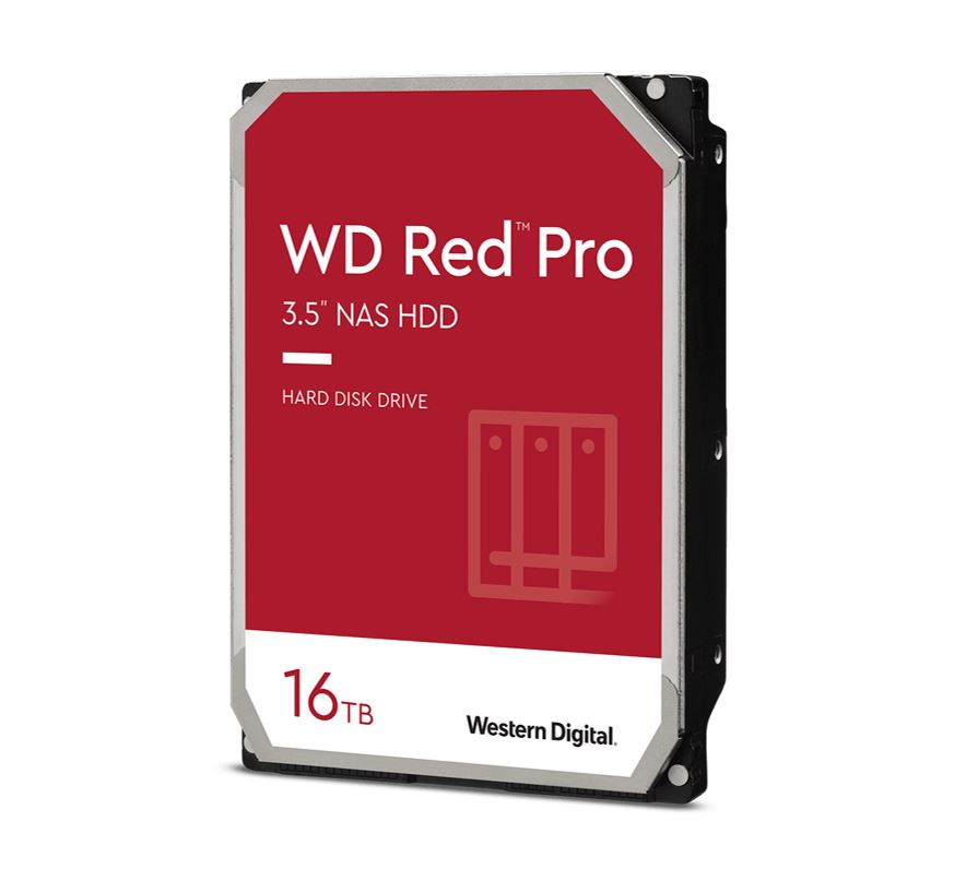 [WD161KFGX-68AFPN0] Western Digital WD Red Pro 16TB 3.5" NAS HDD SATA3 7200RPM 512MB Cache 24x7 300TBW ~24-bays NASware 3.0 CMR Tech 5yrs wty