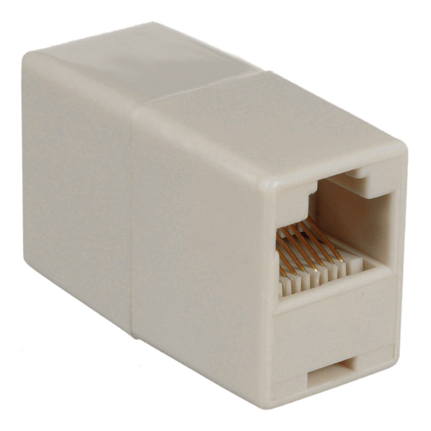 [9341756009796] 8Ware RJ45 Inline Coupler - Network Keystone Jack Socket suitable for CAT5e and CAT6 Ethernet cables