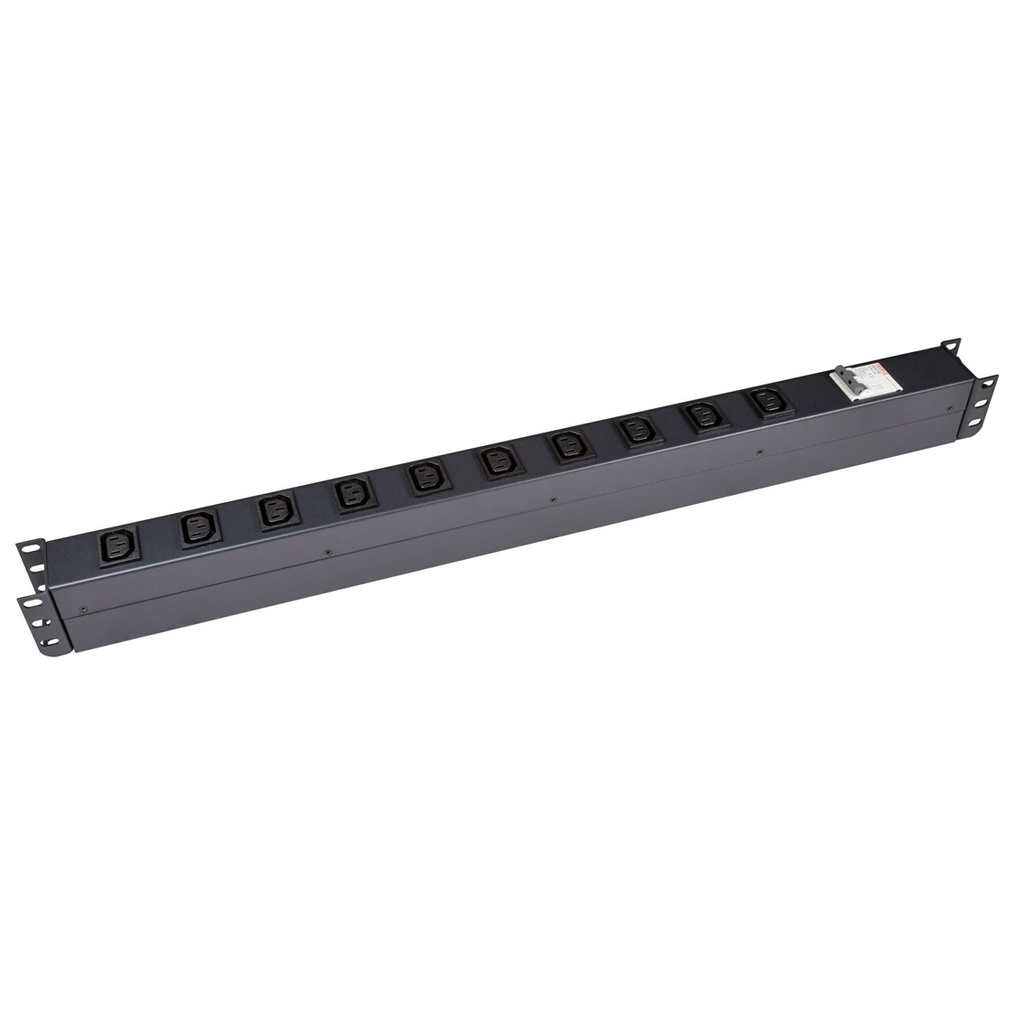 [3968876543359] PowerShield Vertical PDU with IEC C14 Input, 10 x C13 outlets, provides reliable power distribution for vertical installations