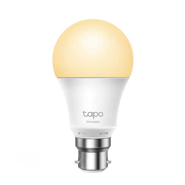 [6935364053475] TP-Link Tapo L510B Smart Light Bulb Bayonet Fitting Dimmable, No Hub Required, Voice Control, Schedule  Timer 2700K 8.7W 2.4 GHz 802.11b/g/n
