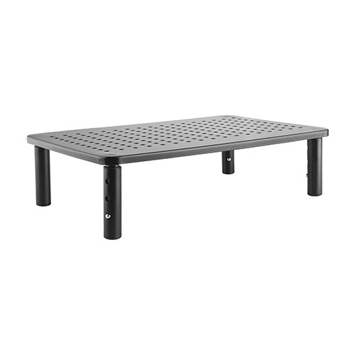 [6956745159531] 6956745159531 Brateck Height Adjustable Steel Monitor/Laptop Stand (370x235x120mm) Fit Screen Size 13"-32" Weight CapacityUp to 20kg- Black