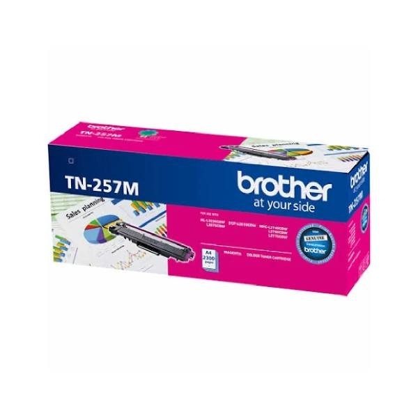 [4977766791465] Brother TN-257M Magenta High Yield Toner Cartridge to Suit -  HL-3230CDW/3270CDW/DCP-L3015CDW/MFC-L3745CDW/L3750CDW/L3770CDW (2,300 Pages)
